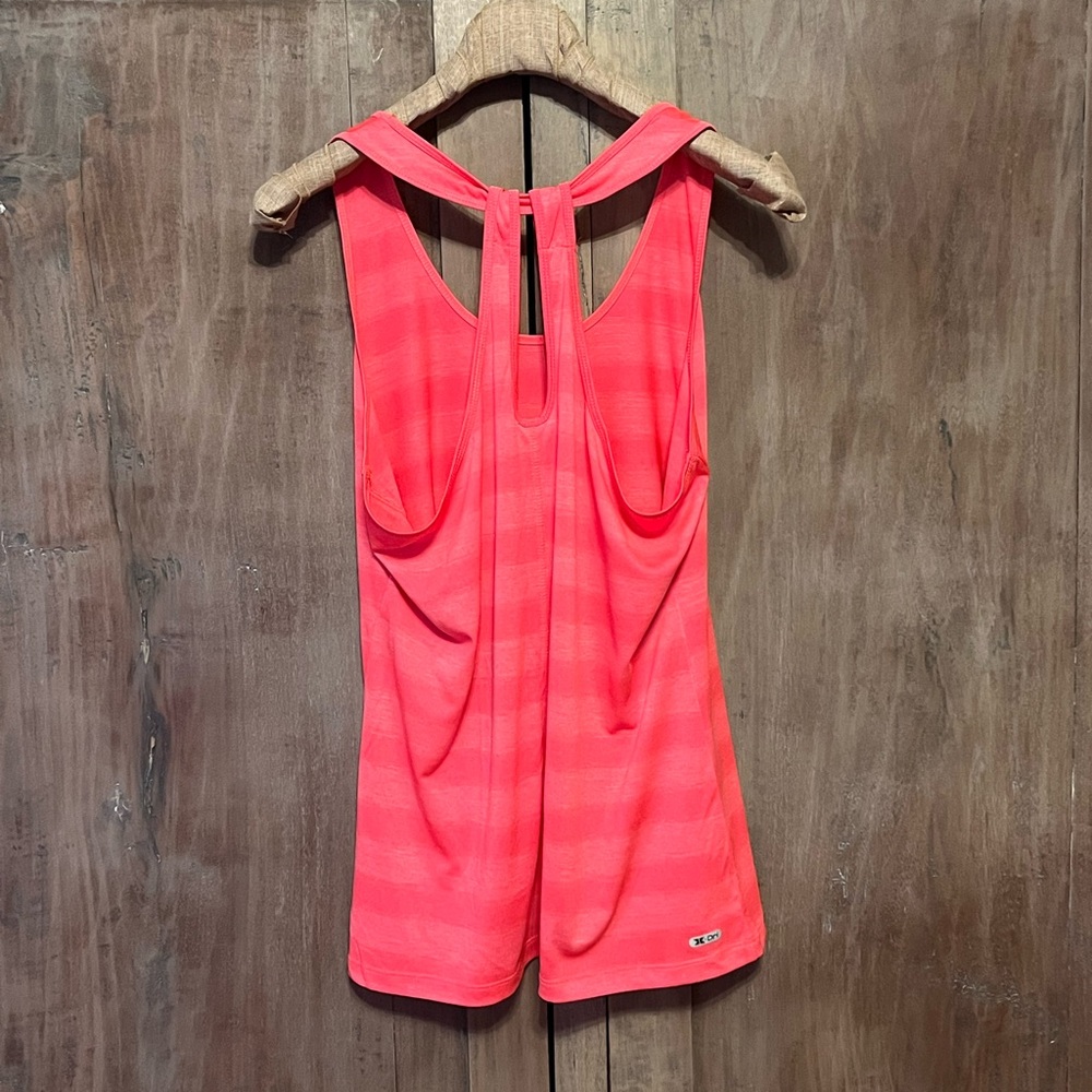 RBX DRI-FIT TANK. Neon Pink on Pink Stripes Size XL no tags